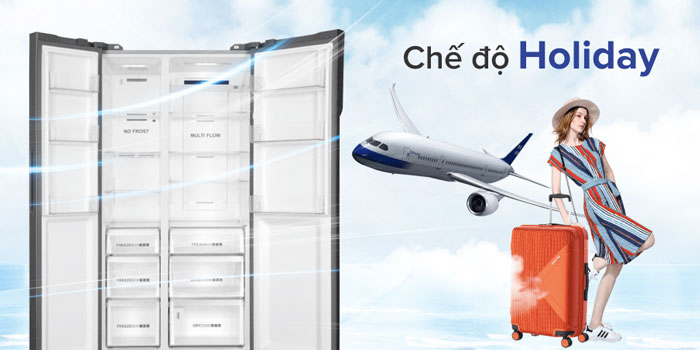 Ax88Win Com Link đăng ký tài khoản side by side AQR-IG696FS của AQUA có chức năng kỳ nghỉ Holiday Ax88Win Com Link đăng ký tài khoản Side By Side Aqua AQR-IG696FS (GB) 576 lít