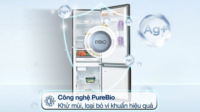Ax88Win Com Link đăng ký tài khoản Toshiba Inverter 2 cánh GR-RB405WEA-PMV(06)-MG còn được ứng dụng công nghệ PureBio hiện đại giúp kháng khuẩn, khử mùi