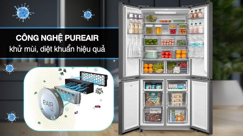 GR-RF677WI-PGV(22)-XK có diệt khuẩn, khử mùi GR-RF677WI-PGV(22)-XK có diệt khuẩn, khử mùi