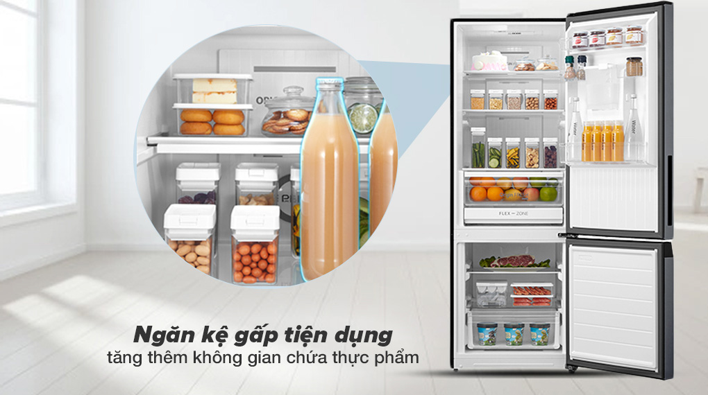 Ngăn kệ gấp tăng diện tích tích trữ Ngăn kệ gấp tăng diện tích tích trữ