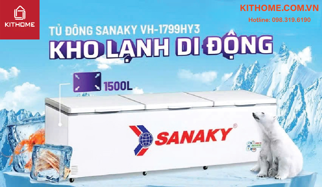 Ưu điểm của tủ đông Sanaky VH-1799HY3 Ưu điểm của tủ đông Sanaky VH-1799HY3