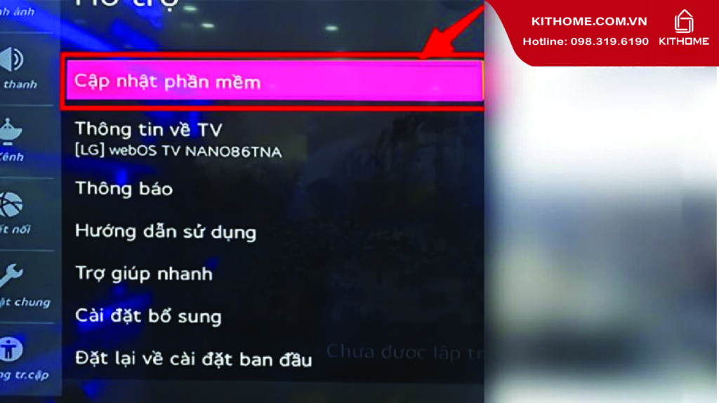 . Cập nhật phần mềm tivi LG lên phiên bản mới nhất . Cập nhật phần mềm tivi LG lên phiên bản mới nhất