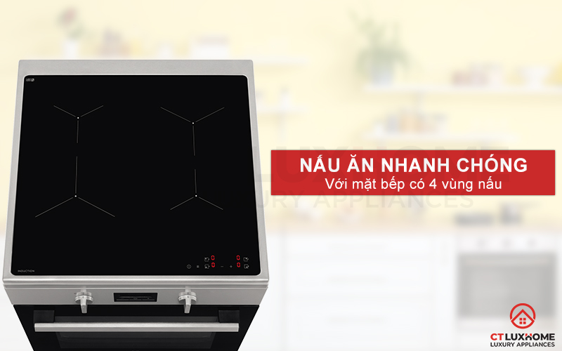 4-vung-nau-lo-nuong-electrolux-lki640200x Nấu ăn nhanh chóng với mặt bếp có 4 vùng nấu