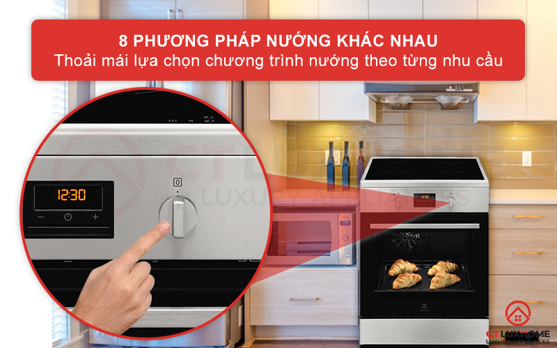8-phuong-phap-nuong-lo-nuong-electrolux-lki640200x Tùy chọn 8 phương pháp nướng khác nhau tha hồ cho bạn lựa chọn