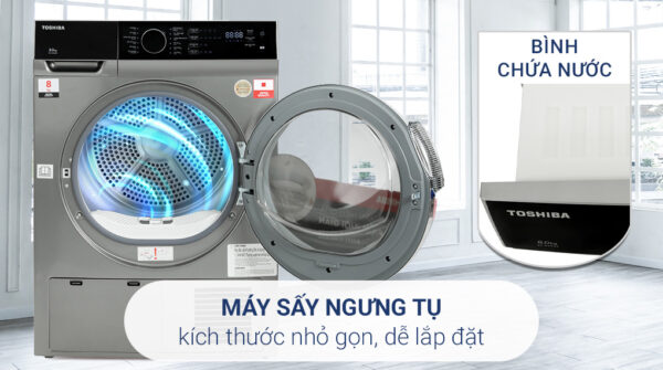 So sánh máy sấy Ax888 bao lì xì miễn phí Casper TD-80CGB và máy sấy Toshiba TD-K90MEV(SK) dòng ngưng tụ