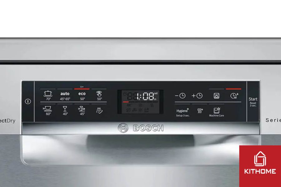 Bảng điều khiển máy rửa bát thường tiêu thụ điện ít hơn