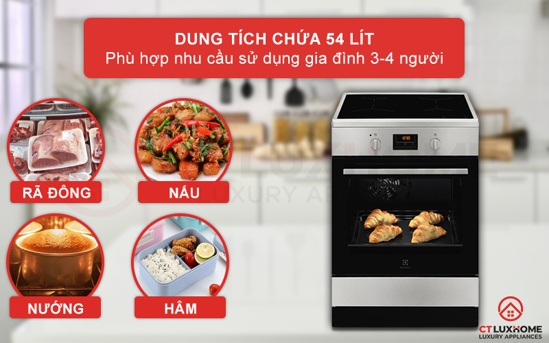 dung-tich-lo-nuong-electrolux-lki640200x Dung tích nướng 54 lít thoải mái cho bạn sử dụng Ax88com kho game đa dạng đông người