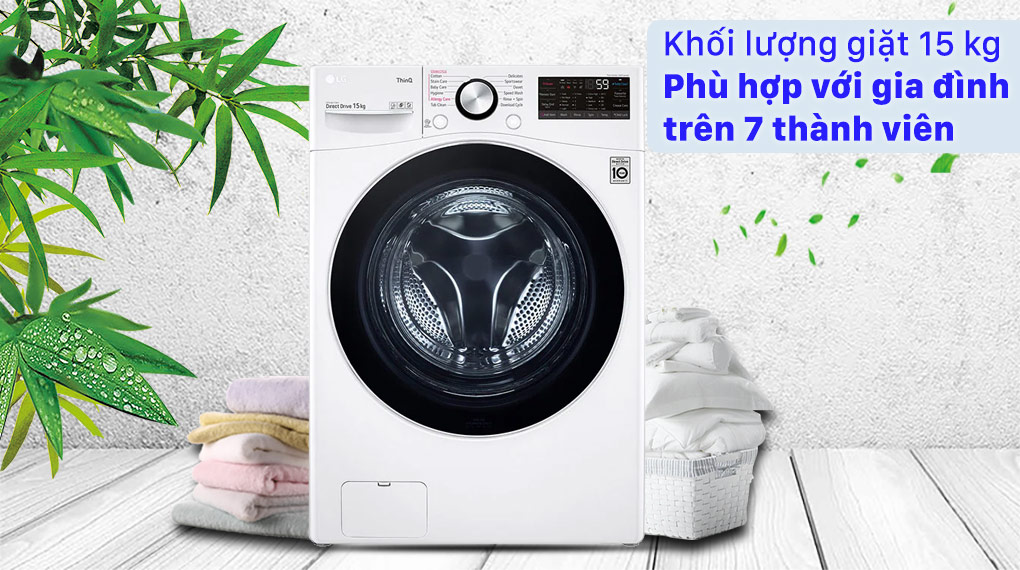 4 tiêu chí hàng đầu khiến Ax88.com link không chặn LG Inverter 15Kg F2515STGW được ưa chuộng