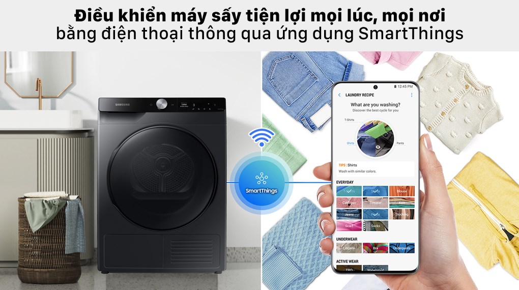 Ghi nhớ, phân tích và đề xuất chế độ sấy phù hợp với bảng điều khiển AI Control