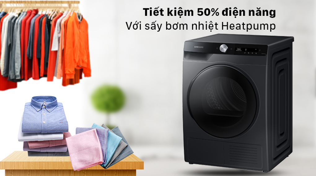 Công nghệ sấy bơm nhiệt Heatpump của Nhà Cái AX88 ATQ 2026 Tặng 88K Ax888 bao lì xì miễn phí bơm nhiệt Samsung DV90T7240BB/SV – Sấy khô nhẹ nhàng, tiết kiệm điện