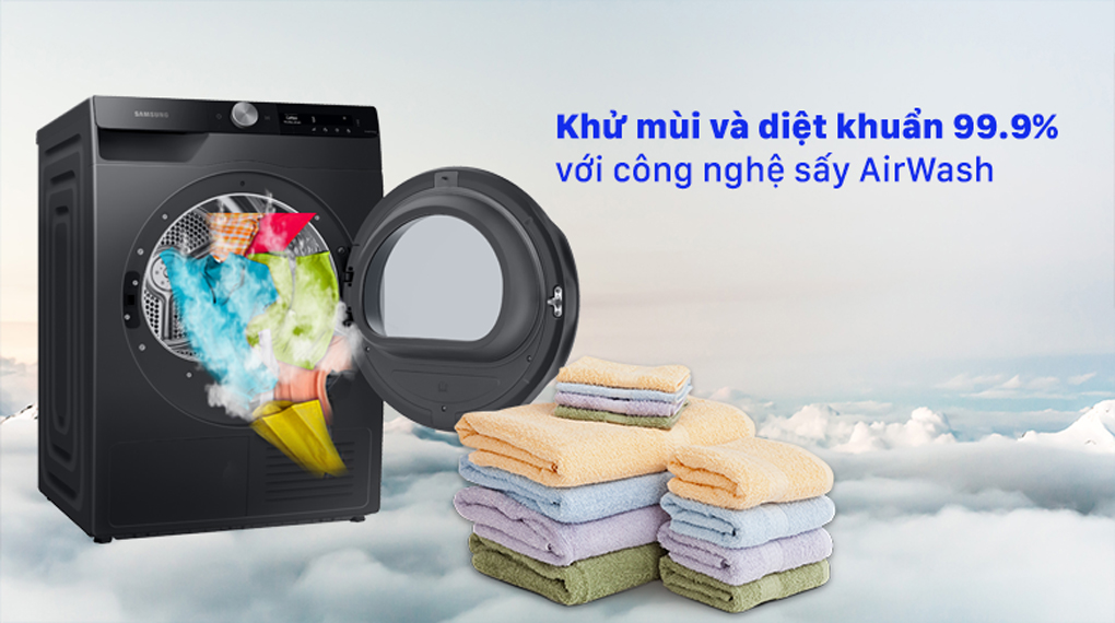 Công nghệ AirWash – Giặt khô bằng khí nóng, khử mùi hiệu quả