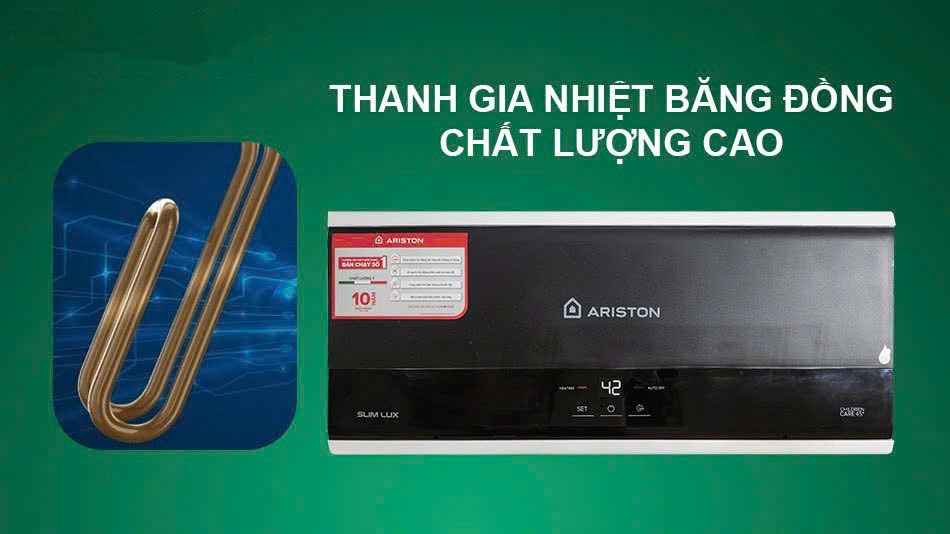 Bình nóng lạnh Ariston Slim3 20 RS làm nóng nhanh chóng Bình nóng lạnh Ariston Slim3 20 RS làm nóng nhanh chóng