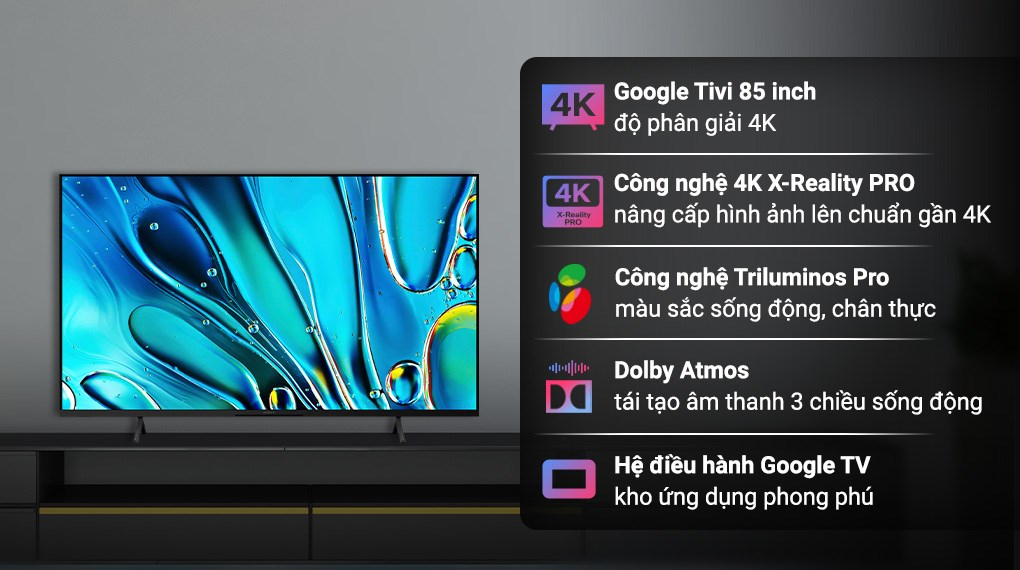 Lý giải vì sao tivi Sony 85 inch 4K K-85S30 lại được nhiều Ax88com kho game đa dạng lựa chọn