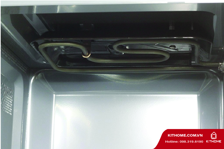 Lò vi sóng điện tử có nướng Sharp R-G371VN-W 23 lít được trang bị thanh đốt hoạt động bền bỉ. Lò vi sóng điện tử có nướng Sharp R-G371VN-W 23 lít được trang bị thanh đốt hoạt động bền bỉ.