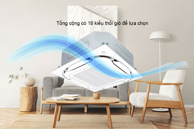 điều hòa âm trần Daikin FCFC71DVM có tới 18 kiểu thổi gió điều hòa âm trần Daikin FCFC71DVM có tới 18 kiểu thổi gió