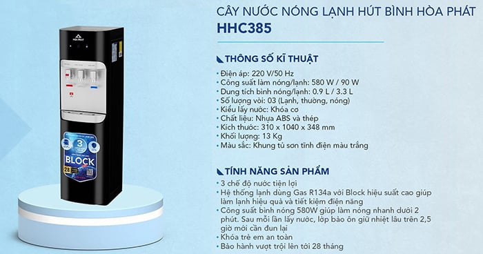 Thông số kỹ thuật Cây Ax88Win Com Link đăng ký tài khoản lạnh Hòa Phát HHC385
