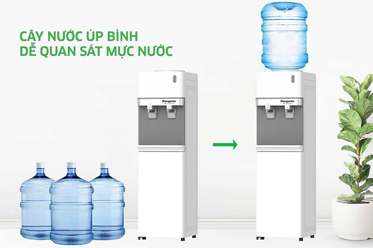 Kangaroo KG35A2 còn có kiểu dáng úp bình hiện đại với cọc cắm nước chắc chắn Kangaroo KG35A2 còn có kiểu dáng úp bình hiện đại với cọc cắm nước chắc chắn