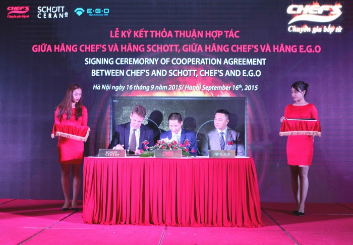 Hình ảnh đại diện Chefs ký kết thỏa thuận với tập đoàn SCHOTT CERAN và E.G.O Hình ảnh đại diện Chefs ký kết thỏa thuận với tập đoàn SCHOTT CERAN và E.G.O