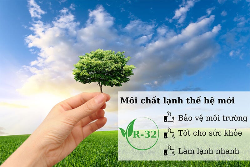 LG Z3UQ24GFD0 sử dụng môi chất lạnh an toàn và thân thiện Dàn nóng LG Z3UQ24GFD0