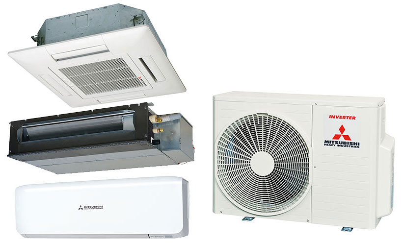 Dàn nóng điều hòa Multi kết nối được 3 dàn lạnh Dàn nóng điều hòa Multi Mitsubishi Heavy
