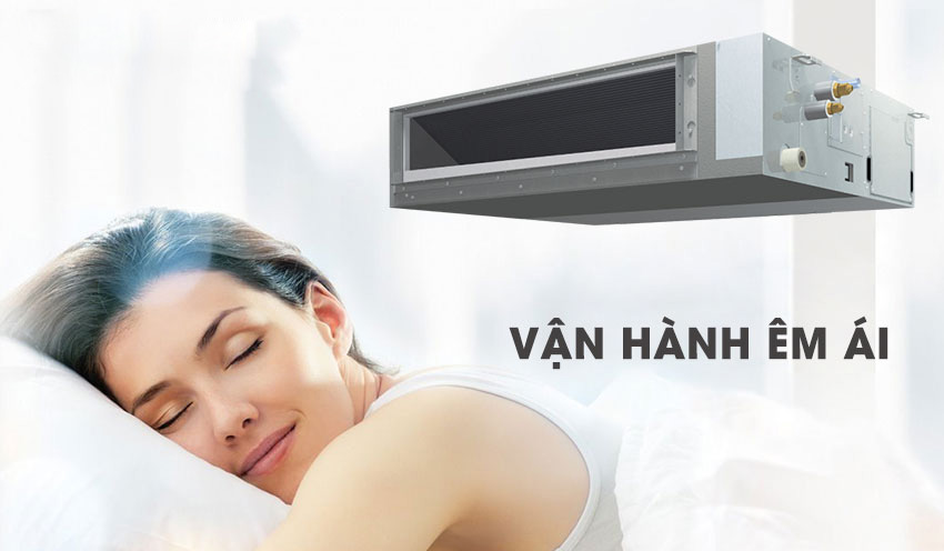 Vận hành êm ái và bền bỉ Điều hòa âm trần nối ống gió Daikin 45000BTU 2 chiều inverter FBA125BVMA9/RZA125DY1
