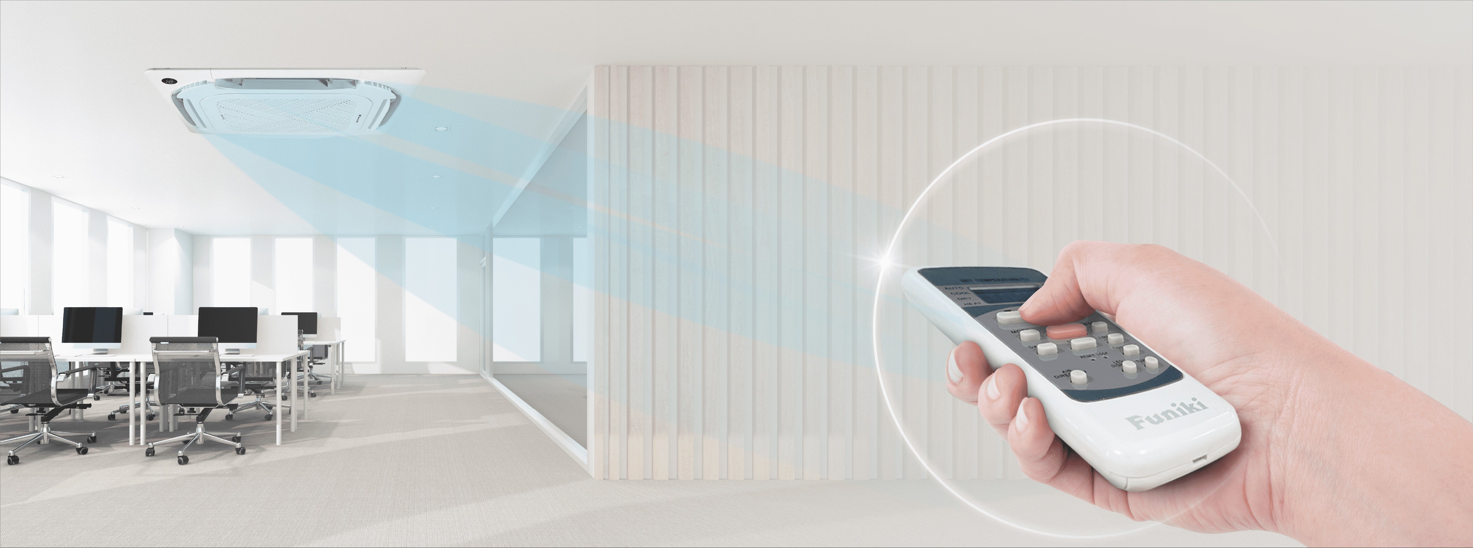 Điều hòa được tích hợp cảm biến nhiệt Follow Me Điều hòa Inverter Funiki CIC 19MMC