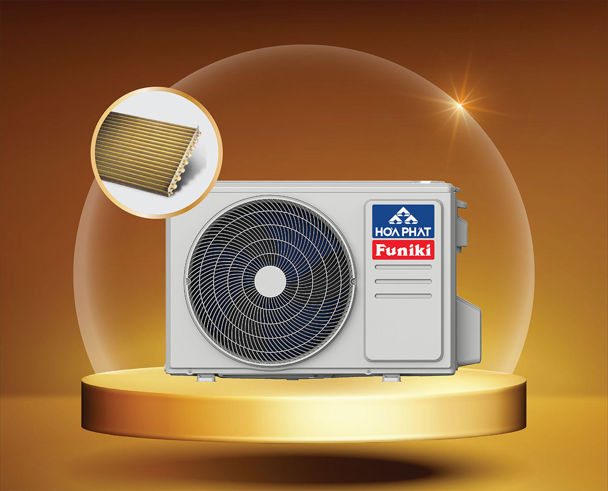 Điều hòa âm trần ứng dụng công nghệ Golden Fin chống ăn mòn ở dàn nóng Điều hòa âm trần