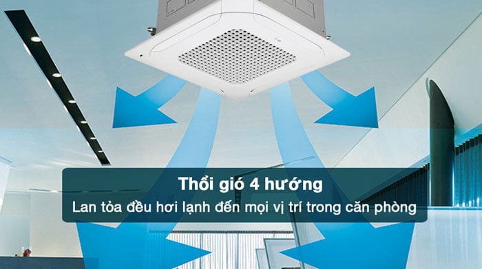 Máy lạnh âm trần LG ZTNQ18GPLA0/ZUAB1 có khả năng thổi gió 4 hướng linh hoạt Máy lạnh âm trần LG ZTNQ18GPLA0/ZUAB1 có khả năng thổi gió 4 hướng linh hoạt