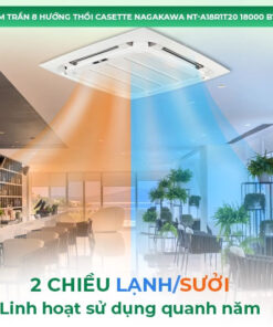 Điều hòa âm trần Casette Nagakawa 18.000 BTU/h 2 chiều NT-A18R1T20