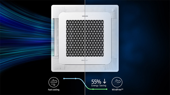 Công nghệ tiết kiệm năng lượng Điều hòa âm trần Samsung Inverter WindFree AC120TN4DKC/EA-AC120TXADKC/EA