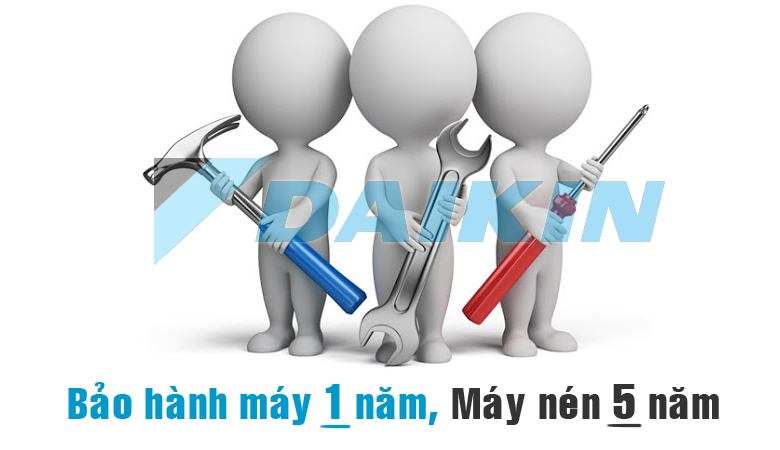 Bảo hành điều hòa Daikin chính hãng máy 1 năm, máy nén 5 năm Bảo hành điều hòa Daikin chính hãng máy 1 năm, máy nén 5 năm