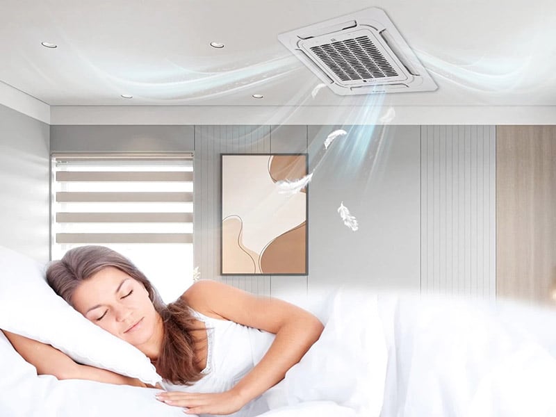 Vận hành êm ái Điều hòa SK Sumikura Cassette Inverter 1 chiều 18.000 BTU APC/APO-180/DC