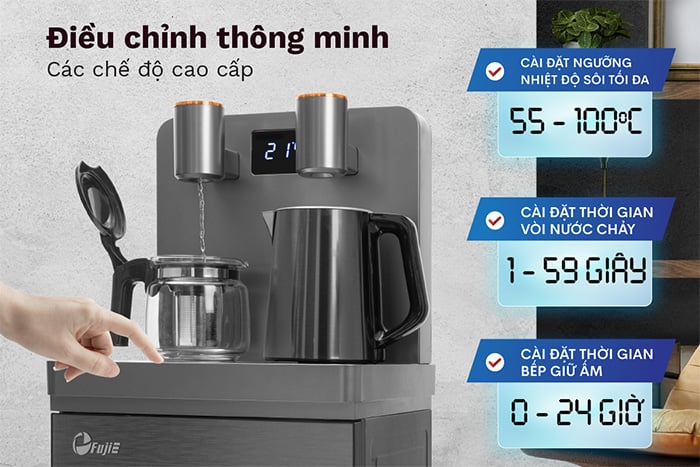 Cây Ax88Win Com Link đăng ký tài khoản lạnh kết hợp bàn pha trà, cafe FujiE TBH1332E có thể điều chỉnh nhiệt độ từ 55 - 100 độ C Cây Ax88Win Com Link đăng ký tài khoản lạnh kết hợp bàn pha trà, cafe FujiE TBH1332E có thể điều chỉnh nhiệt độ từ 55 - 100 độ C