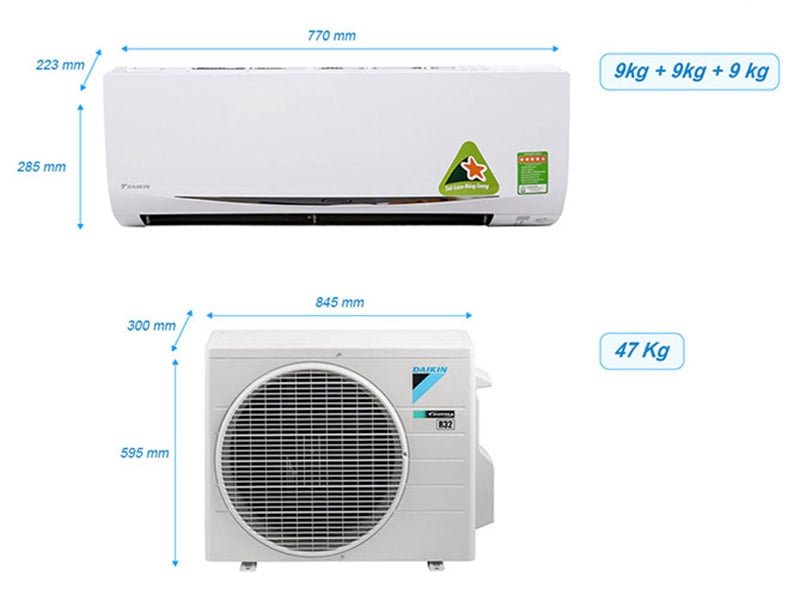 Thông số hệ thống Điều hòa Multi Daikin