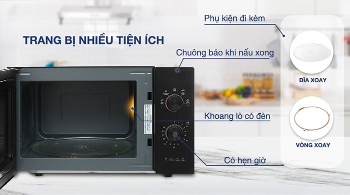 lò vi sóng cơ 20L Electrolux EMM20K22B có dung tích lớn lò vi sóng cơ 20L Electrolux EMM20K22B có dung tích lớn