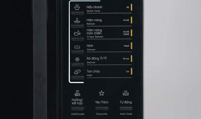 lò vi sóng Electrolux EMG23D22B có bảng điều khiển dễ thao tác lò vi sóng Electrolux EMG23D22B có bảng điều khiển dễ thao tác