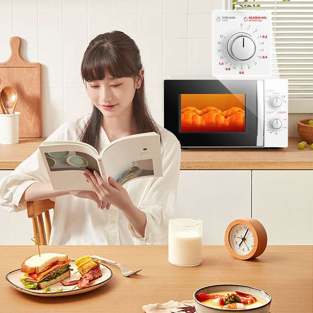 lò vi sóng Toshiba MWP MM20P có chức năng hẹn giờ tiện ích lò vi sóng Toshiba MWP MM20P có chức năng hẹn giờ tiện ích