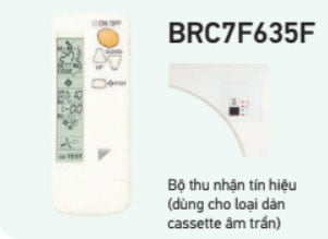 Điều khiển không dây BRC7F635F của AX88 comvip Slot & Nổ hũ âm trần Daikin FCFC125DVM/RZFC125DY1