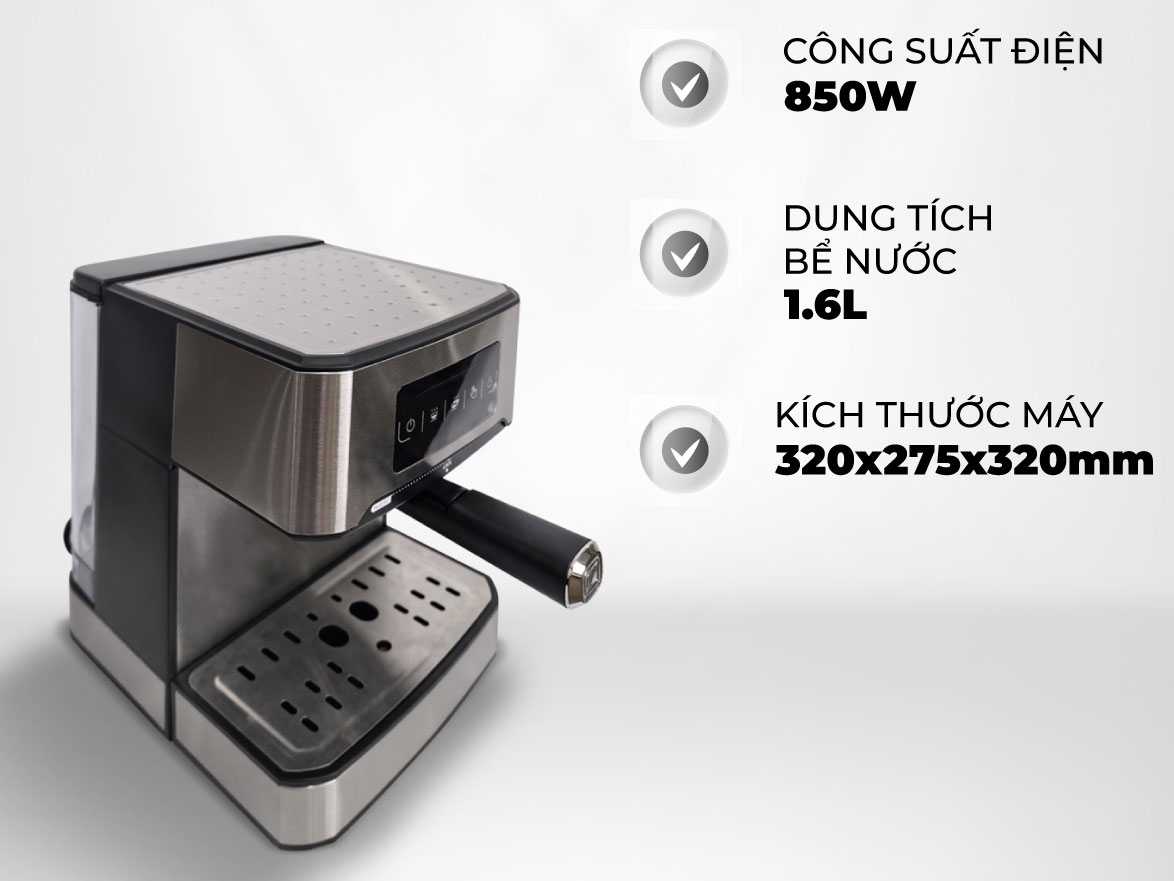 Máy pha cà phê bán tự động P-Emic KFJ-6837 Máy pha cà phê bán tự động P-Emic KFJ-6837
