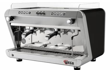 Máy pha cà phê chuyên nghiệp Wega IO EVD/2 có màu bạc Wega IO EVD/2