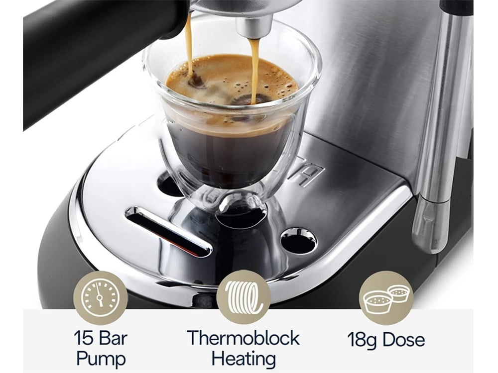 Máy pha cà phê Delonghi có áp lực 15 bar Máy pha cà phê Delonghi