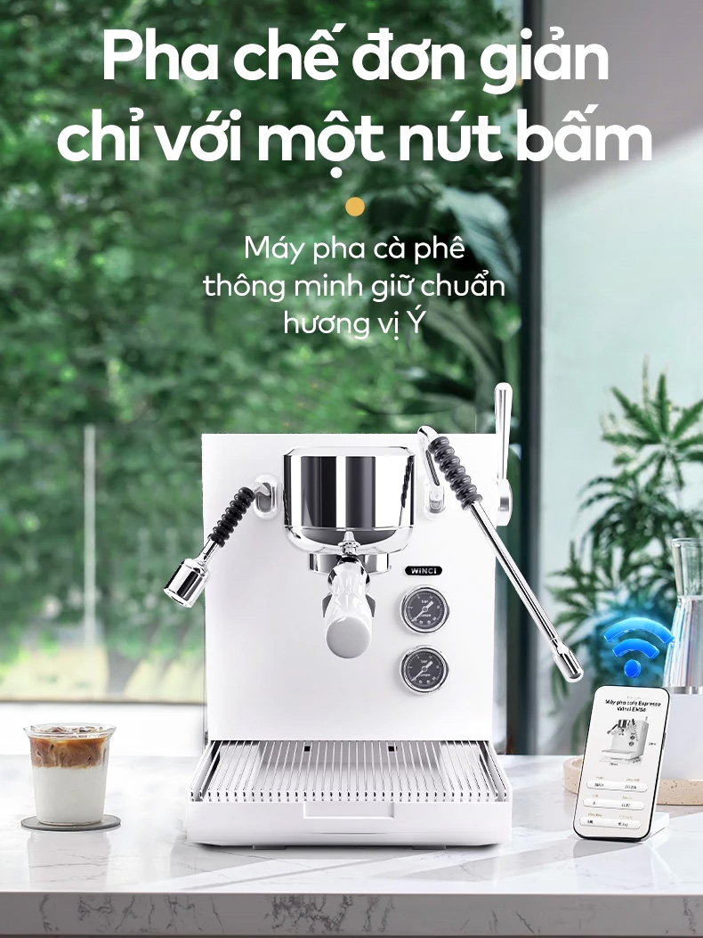 Máy pha cà phê Espresso Winci EM56 Máy pha cà phê Espresso Winci EM56