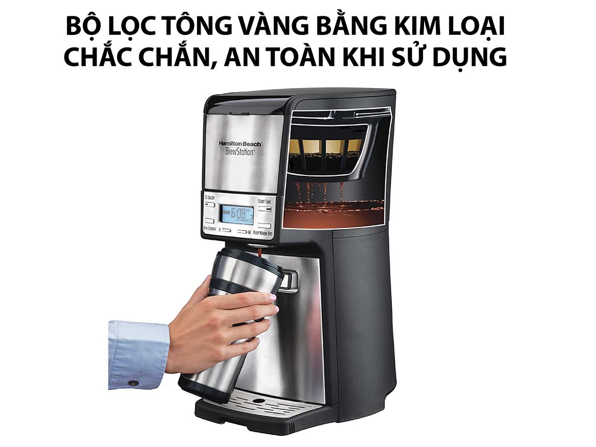 Máy pha cà phê Hamilton Beach 12 Cup - 48465-SAU