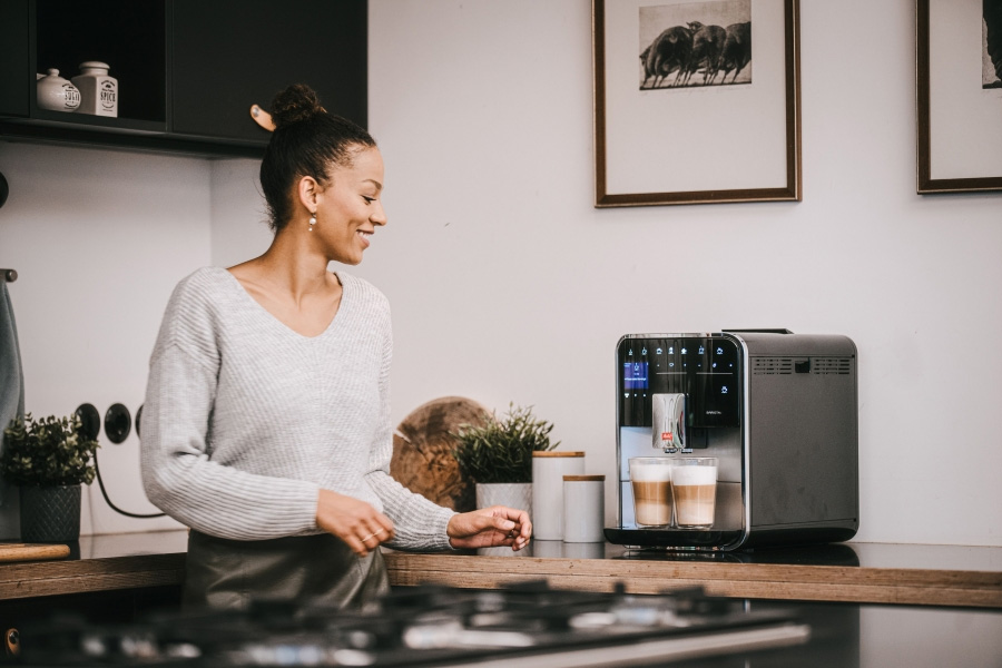 Hệ thống Aroma giúp gữ nguyên hương vị Máy Melitta Barista T Smart