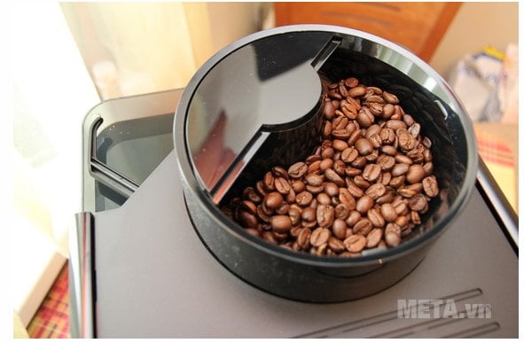 Máy pha cà phê Melitta Caffeo Passione OT với khay chứa cà phê hạt Máy pha cà phê Melitta Caffeo Passione OT với khay chứa cà phê hạt