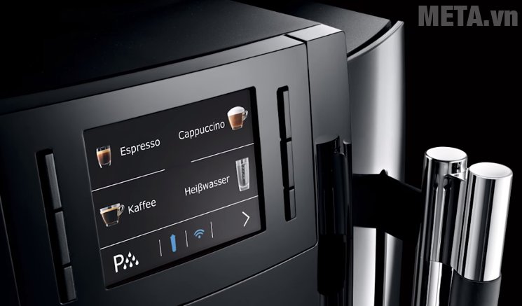 Máy pha cà phê tự động Jura Impressa WE8 có 12 menu cơ bản và 11 mở rộng Máy pha cà phê tự động Jura Impressa WE8