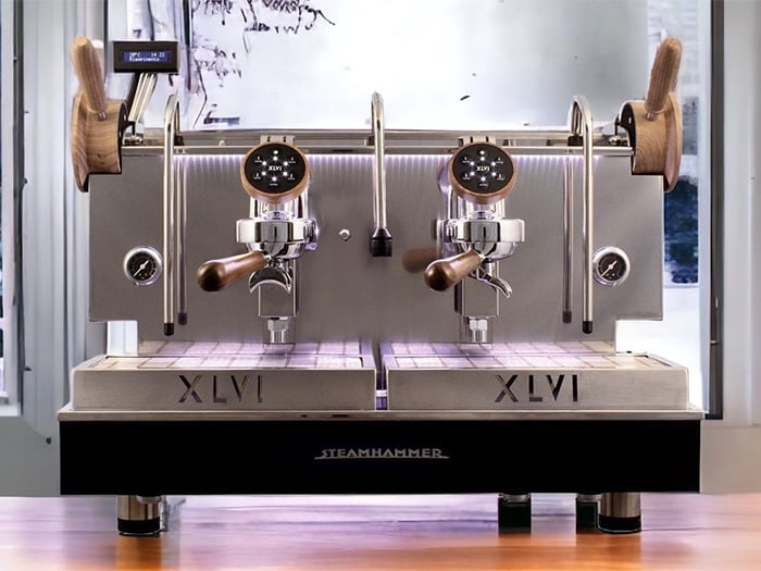 Máy pha cà phê XLVI SteamHammer Electronic 2 Group Máy pha cà phê XLVI SteamHammer Electronic 2 Group