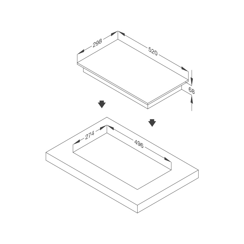 mdi-302 Bếp từ Domino Malloca MDI 302