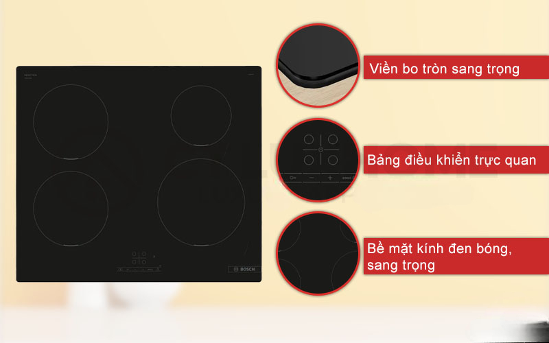 BẾP TỪ BOSCH SERIE 4 PUE611BB5E 4 VÙNG NẤU 4600W BẾP TỪ BOSCH SERIE 4 PUE611BB5E 4 VÙNG NẤU 4600W