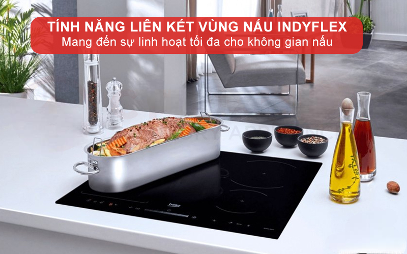 BẾP TỪ ÂM BEKO HII 64500 UFT 4 VÙNG NẤU VỚI VÙNG KẾT HỢP 7400W BẾP TỪ ÂM BEKO HII 64500 UFT 4 VÙNG NẤU VỚI VÙNG KẾT HỢP 7400W